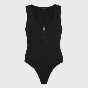 AllSaints Alicia Bodysuit Black US 4